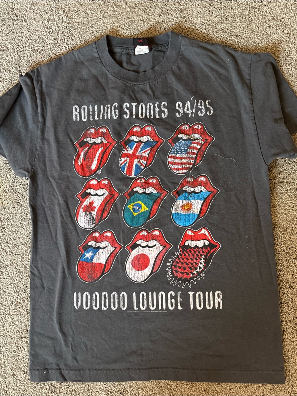 Rolling Stones Women’s Black Voodoo Lounge Tour Graphic Tee